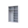 Skříň s posuvnými dveřmi Doros G-Caiser Bílá Grafit 2 DTD / 3 části 160x60x240 (42005087)