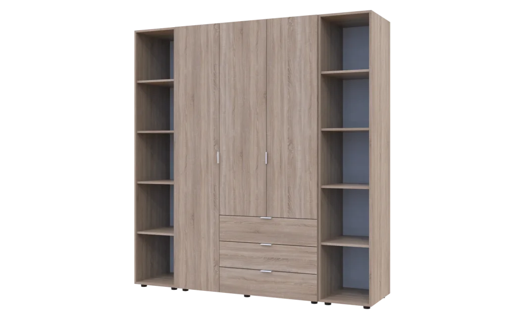 Set Doros Gelar se 2 regálů Dub Sonoma 3 dveře 192,6×49,5×203,4 (42005049)