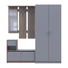Předsíň Bela a skříň Promo Cremona Cannolo/Šedá 2 DTD 190×48×204 (42005331)