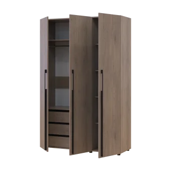 Kleiderschrank mit Schubladen Doros Kasper Cremona Cannolo 3 LTD 135 × 50 × 204 cm (42005560)