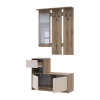 Předsíň Bela Dub Evok/Kašmír 1 DTD / 1 zrcadlo 100×40×210 (44900411)