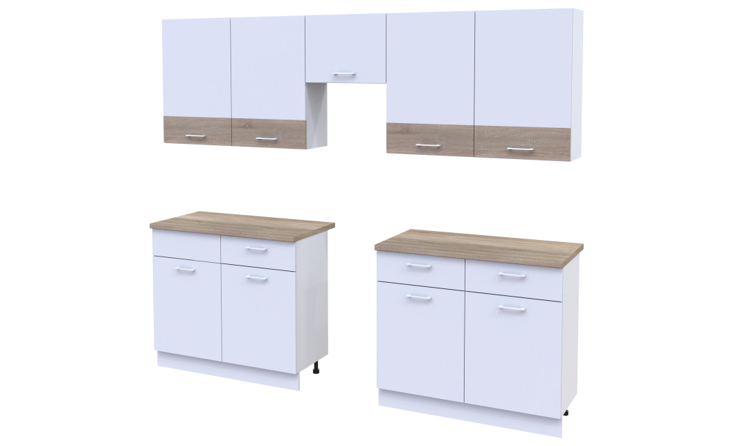 Kuchyně Lea Doros Bílá/Dub Sonoma DTD 300×60×250 (81000008)