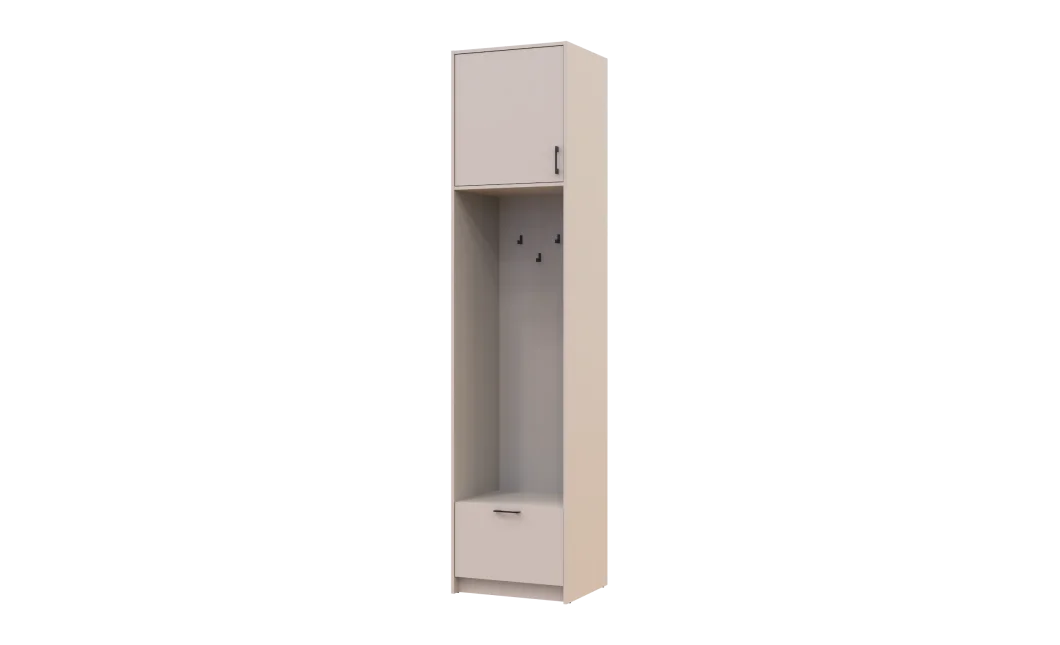 Regál s věšákem Doros Doros Rondi s vysokým nástavcem Kašmír 60х52х260 (42005390)