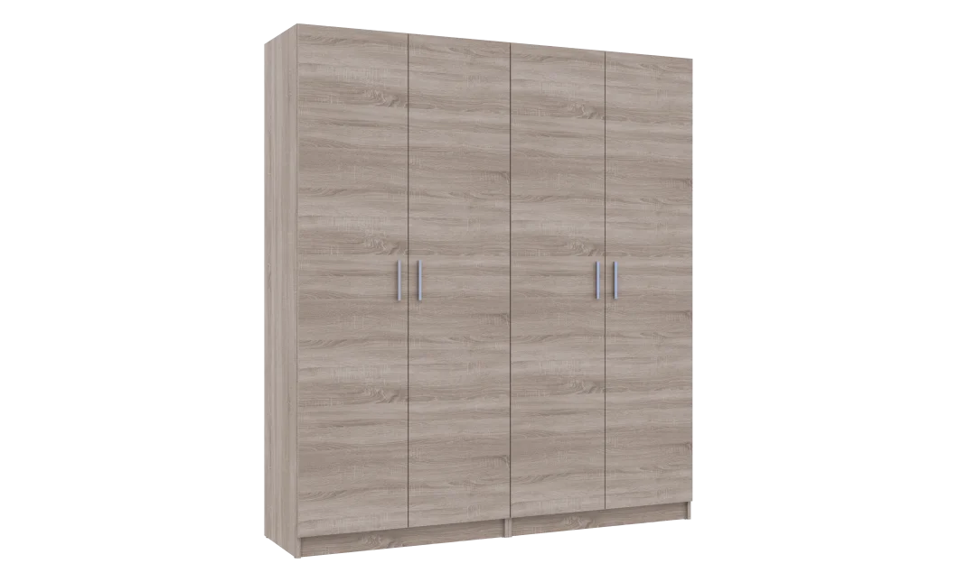 Set Doros Promo s policemi Dub Sonoma 2+2 dveře 180×48×204 (44900287)