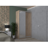 Šatní skříň Doros City Light Dub Sonoma 1 DTD / 1 zrcadlo 120×45×225 (42002033)