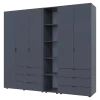 Set Doros Gelar s regálem Grafit 2+3 dveře 231,9×49,5×203,4 (42005057)