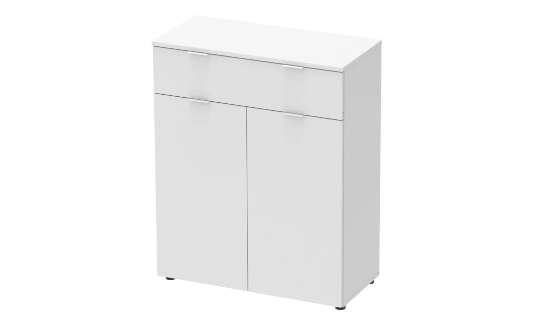 Komoda Doros Ron 2 2 dveře 1 zásuvka Bílý 80 × 38 × 100 (41516003)