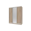 Šatní skříň Doros City Light Dub Sonoma 2 DTD / 1 zrcadlo 180×60×225 (41070010)