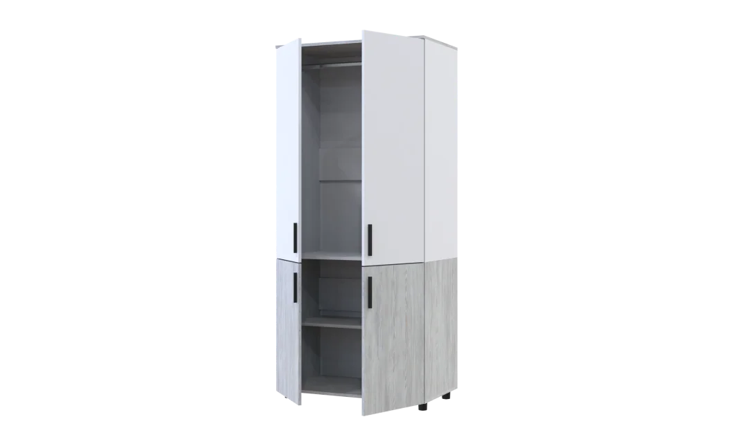 Skříň na oblečení Doros Thorn Borovice Natti/Bílá 2 DTD tyč 90х51.6х200 (44900459)