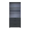Skříň na oblečení Doros Thorn Antracit/Šedá 2 DTD/3Š police 90х51.6х200 (44900474)