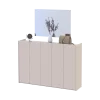 Botník se zrcadlem Doros Kassel Kašmír 5 DTD 159×40×110 (42005508)
