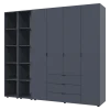 Set Doros Gelar se 2 regálů Grafit 4 dveře 231,4×49,5×203,4 (42005064)