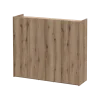 Botník se zrcadlem Doros Kassel Dub Evok 4 DTD 128×40×110 (42005501)