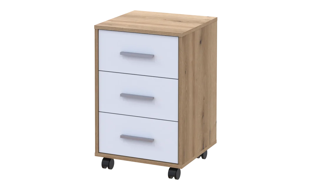 Komoda Doros T3 Dub Evok/Bílý DTD 43×42×66,4 (41901068)