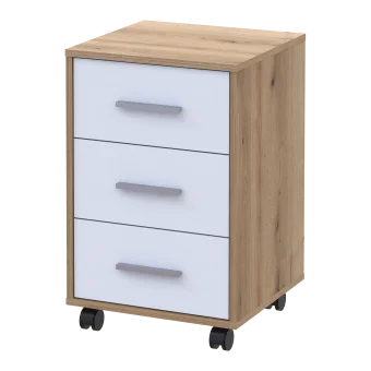Komoda Doros T3 Dub Evok/Bílý DTD 43×42×66,4 (41901068)