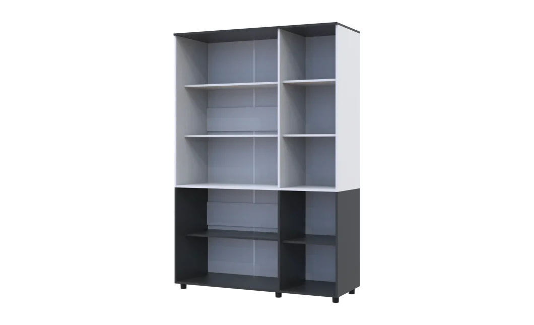 Skříň na oblečení Doros Thorn Antracit/Bílá 3 DTD police 135x51.6x200 (44900516)