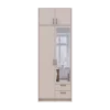 Šatní skříň Doros Rondy se zrcadlem a nadstavcem Kašmír 2 dvere 82x52x236 (80738470)