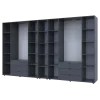 Set Doros Gelar s regálem Grafit 4+4 dveře 348,2×49,5×203,4 (42005065)