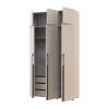 Kleiderschrank mit Schubladen und Aufsatzschrank Doros Kasper Kaschmir 3 LTD 135 × 50 × 245 cm (42005566)