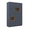 Šatní skříň s výklenkem a regálem Doros Dale Antracit/Dub Evok 2 dveře 143,2×52×220 (42005337)