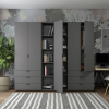 Set Doros Gelar s regálem Grafit 2+3 dveře 231,9×49,5×203,4 (42005057)