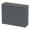 Komoda Doros Ron 6 3 dveře Grafit 120 × 38 × 100 (41516000)