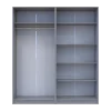 Sada Promo s policemi Šedá 2+2 dveře 180x48x204 (80737771)