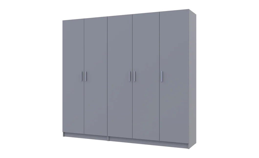 Sada Promo Šedá 2+3 dveře 225x48x204 (80737767)