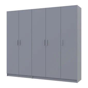 Sada Promo Šedá 2+3 dveře 225x48x204 (80737767)