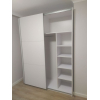 Skříň s posuvnými dveřmi Doros G-Caiser Bílá / Bílá 2 DTD / 3 části 180x60x240 (42002108)