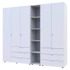 Set Doros Gelar s regálem Bílý 2+3 dveře 231,9×49,5×203,4 (42005032)