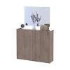 Botník se zrcadlem Doros Kassel Cannolo 4 DTD 128×40×110 (42005504)