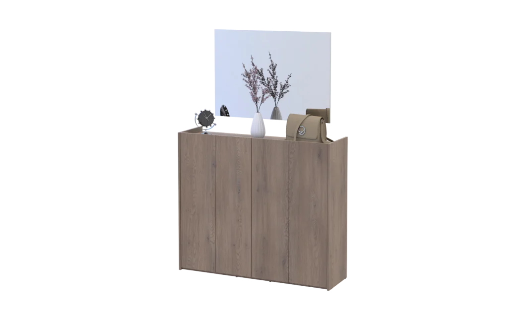 Botník se zrcadlem Doros Kassel Cannolo 4 DTD 128×40×110 (42005504)