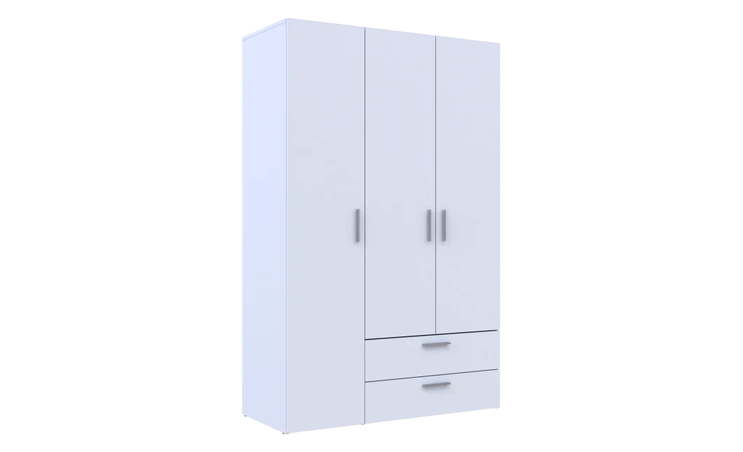 Skříň na oblečení Doros Ektor Bílý 3 dveře 116×49,5×180 (80737076)