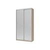 Šatní skříň Doros City Light Dub Sonoma 2 zrcadla 120×45×225 (44900068)