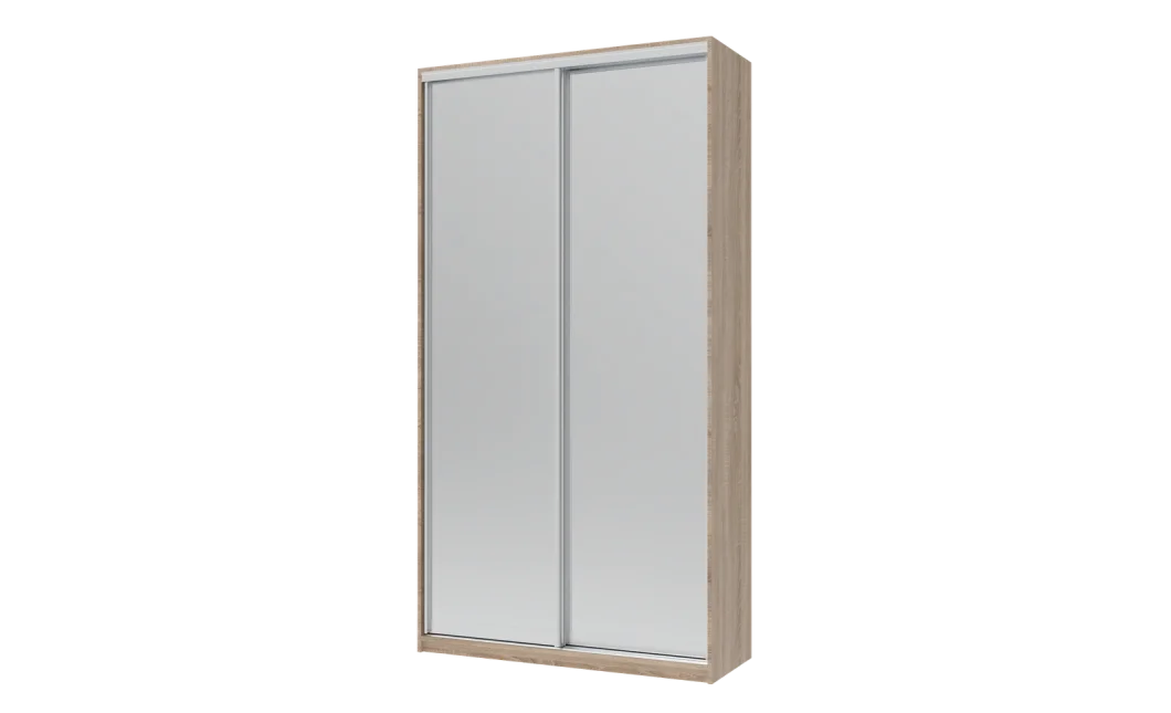 Šatní skříň Doros City Light Dub Sonoma 2 zrcadla 120×45×225 (44900068)