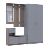 Předsíň Bela a skříň Promo Cremona Cannolo/Šedá 2 DTD 190×48×204 (42005331)