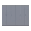 Sada Promo Šedá 3+3 dveře 270x48x204 (80737768)