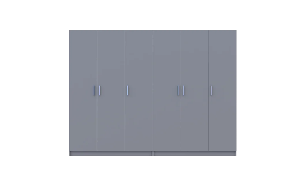 Sada Promo Šedá 3+3 dveře 270x48x204 (80737768)