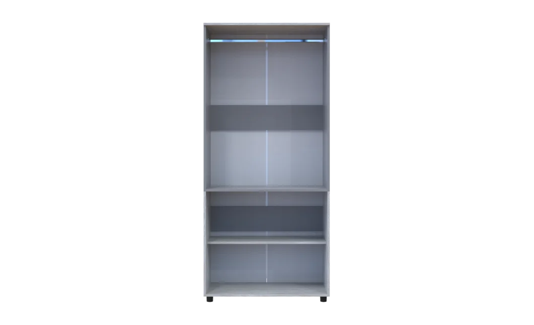Skříň na oblečení Doros Thorn Borovice Natti/Šedá 2 DTD tyč 90х51.6х200 (44900463)