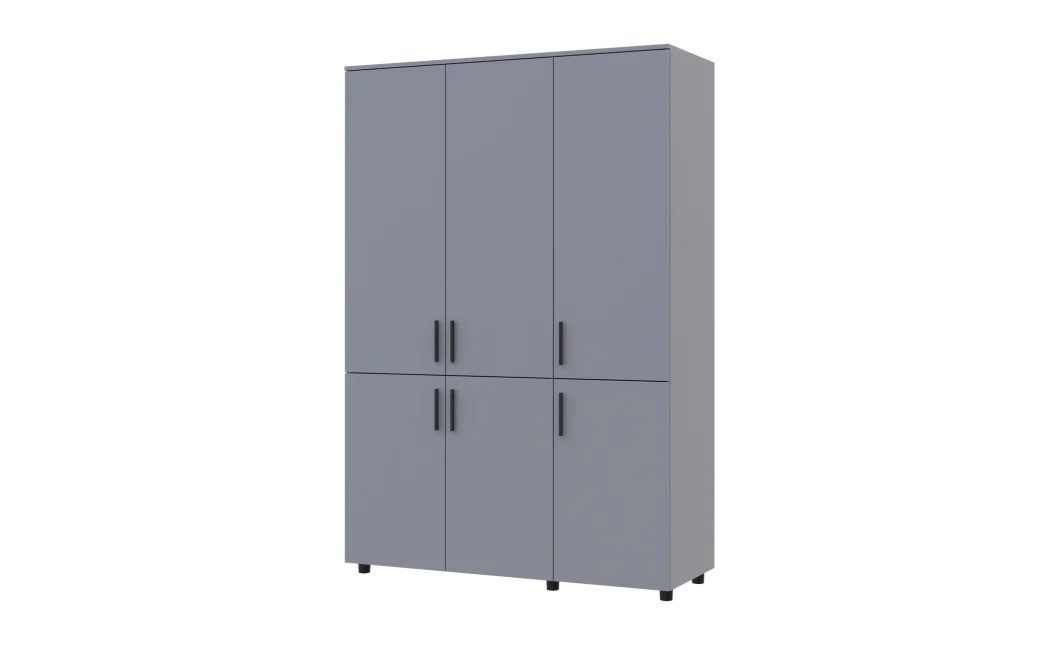 Skříň na oblečení Doros Thorn Šedá 3 DTD tyč 135x51.6x200 (44900487)