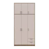 Šatní skříň Doros Rondy s vysokou antresolou Dub Artisan/Kašmír 3 dvere 121×52×260 (42005193)