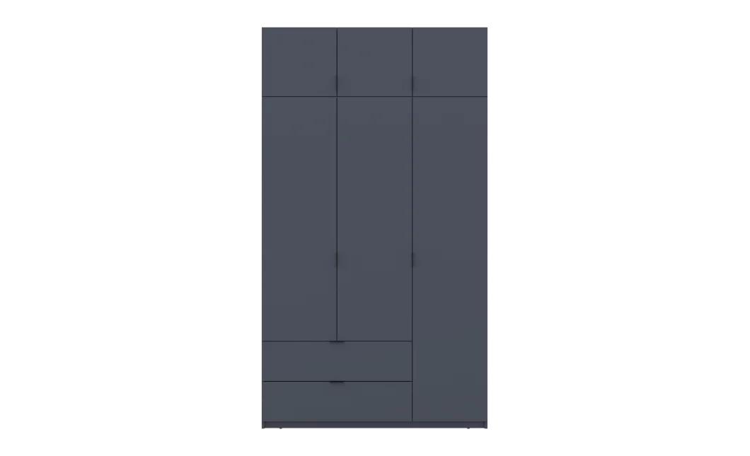 Šatní skříň Lukas Grafit/Grafit 3 dveře 135x50x240 (80737801)