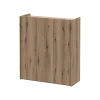 Botník se zrcadlem Doros Kassel Dub Evok 3 DTD 97×40×110 (42005500)