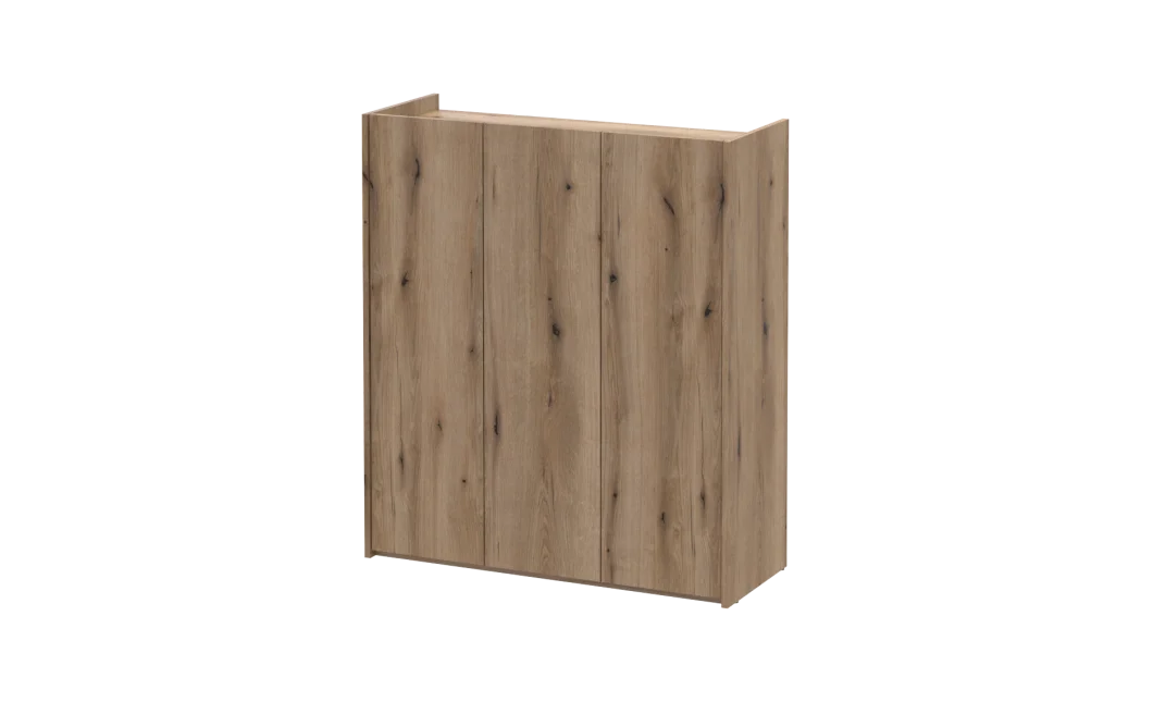 Botník se zrcadlem Doros Kassel Dub Evok 3 DTD 97×40×110 (42005500)