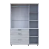 Skříň na oblečení Doros Thorn Borovice Natti/Bílá 3 DTD/3Š tyč 135х51.6х200 (44900509)