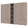 Set Doros Gelar s regálem Dub Sonoma 3+3 dveře 270,6×49,5×203,4 (42005052)