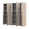 Kleiderschrank mit Regalen Doros Kasper Kaschmir 2+3 LTD 225 × 50 × 204 cm (42005546)