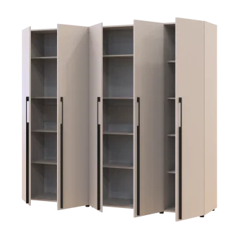 Kleiderschrank mit Regalen Doros Kasper Kaschmir 2+3 LTD 225 × 50 × 204 cm (42005546)