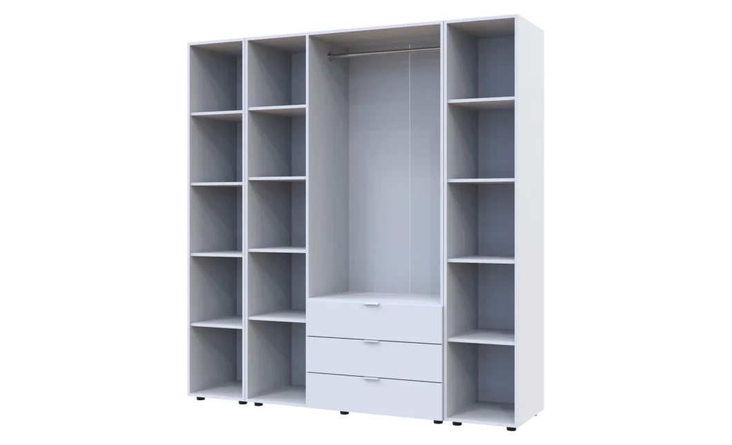Set Doros Gelar se 2 regálů Bílý 3 dveře 192,6×49,5×203,4 (42005035)
